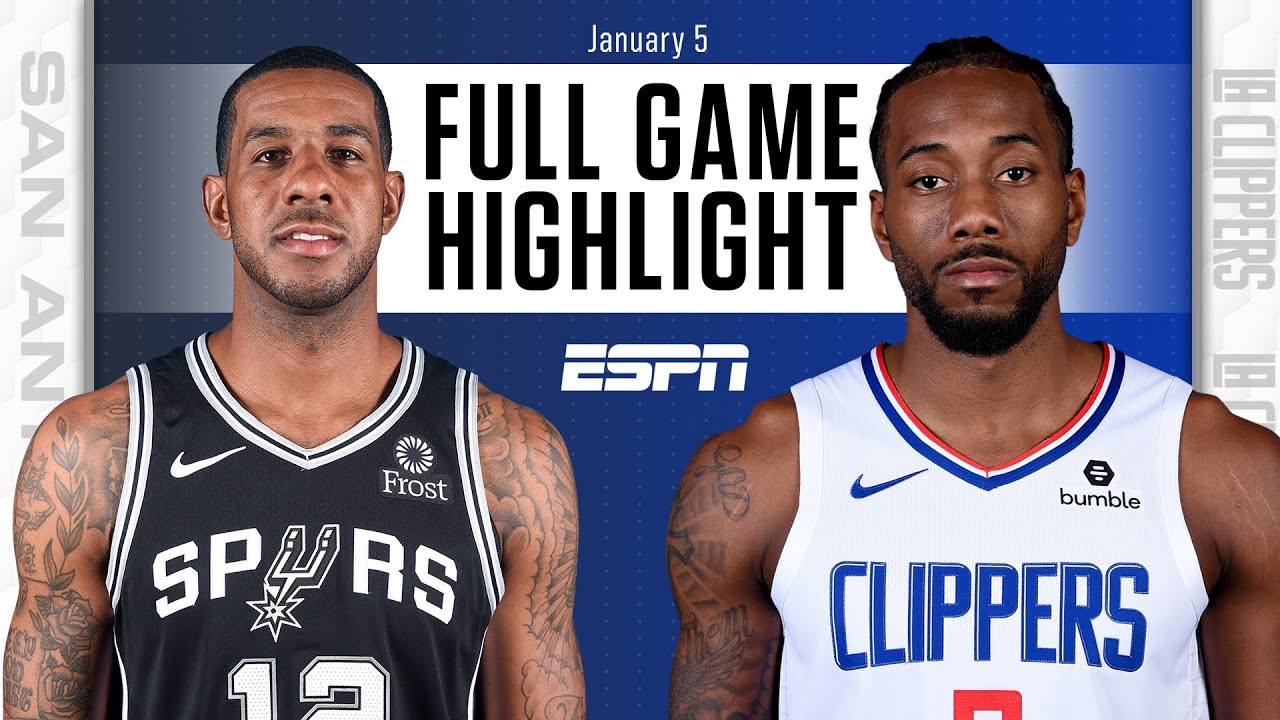 San Antonio Spurs vs. LA Clippers [FULL GAME HIGHLIGHTS] NBA on ESPN