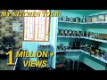 Kitchen tour|My small non modular kitchen tour in tamil|kitchen organization and ideas