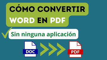 Cómo convertir WORD a PDF  😎  ¡Sin programas! 😎