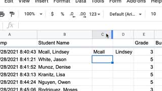 Using the Split and Trim Functions in Google Sheets