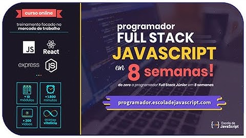 Curso Online Programador Full Stack Javascript em 8 Semanas