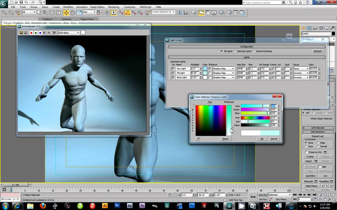 Introduction to 3 Point Lighting in 3D Studio Max 2011 - YouTube