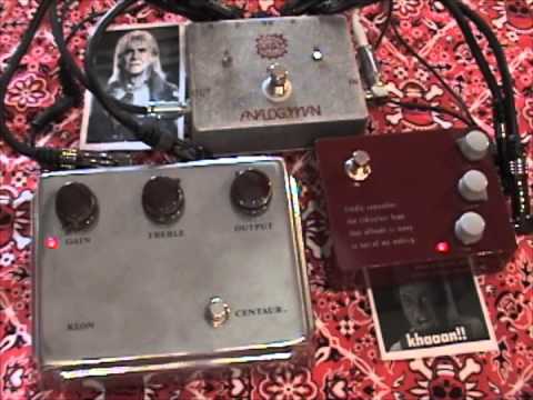 Klon Centaur versus Klon KTR overdrive guitar effects pedal SHOOT OUT