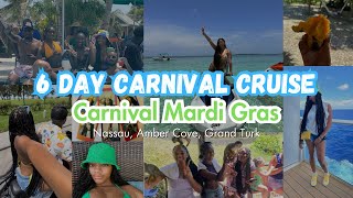 6 Day Carnival Mardi Gras Cruise Vlog | Bahamas, Amber Cover, Grand Turk by The Myana Mallory 13,549 views 11 months ago 12 minutes, 56 seconds