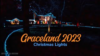 Christmas lights at Graceland 2023 | Elvis Presley Home
