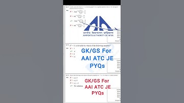 AAI ATC JE PYQs #shorts #viral #aaiatc #aai #atc #pyq