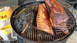 WSM Ribs Kettle Setup SlowNSear