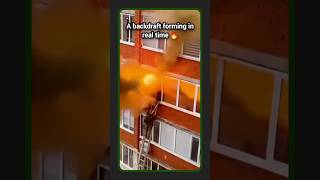 A rare look at a real backdraft event