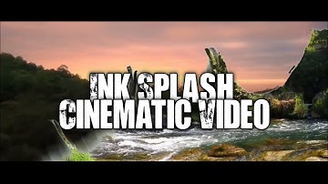 Cinematic ink splash video ||