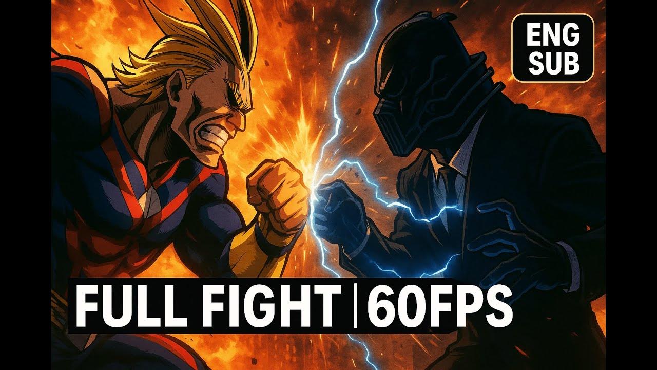 All Might vs All For One FULL FIGHT | 60FPS | Boku no Hero Academia - All Might Talks To All For One