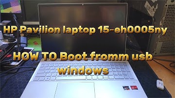How To Install Windows 10 on HP Pavilion Laptop 15-eh0005ny from USB (Enable HP Pavilion Boot Option
