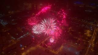 Fireworks in Moscow on February 23 Aerial