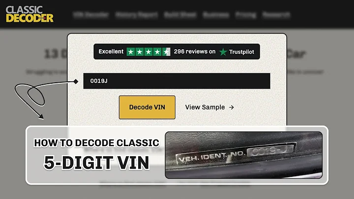 How to Decode a 5-Digit VIN Number for Classic Cars