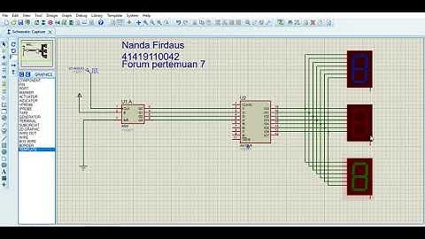 Forum Pertemuan 7 Nanda Firdaus : Programmable Logic Devices AM16V8 In Proteus