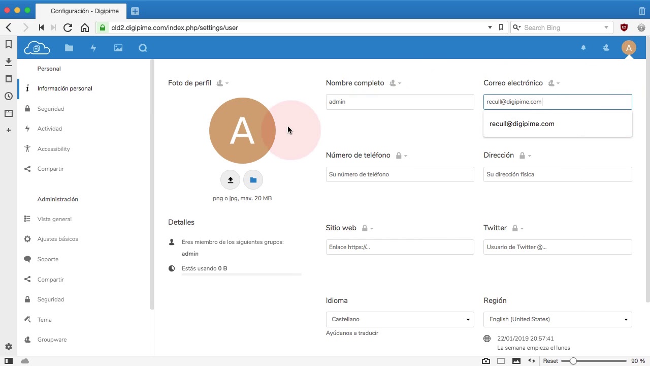 Nextcloud 15 18 Configurar E mail Para Enviar Notificaciones YouTube Nextcloud 15 18 configurar e mail para enviar notificaciones youtube