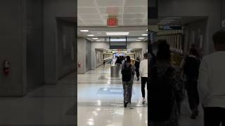 Walking from metro stop to Dulles airport