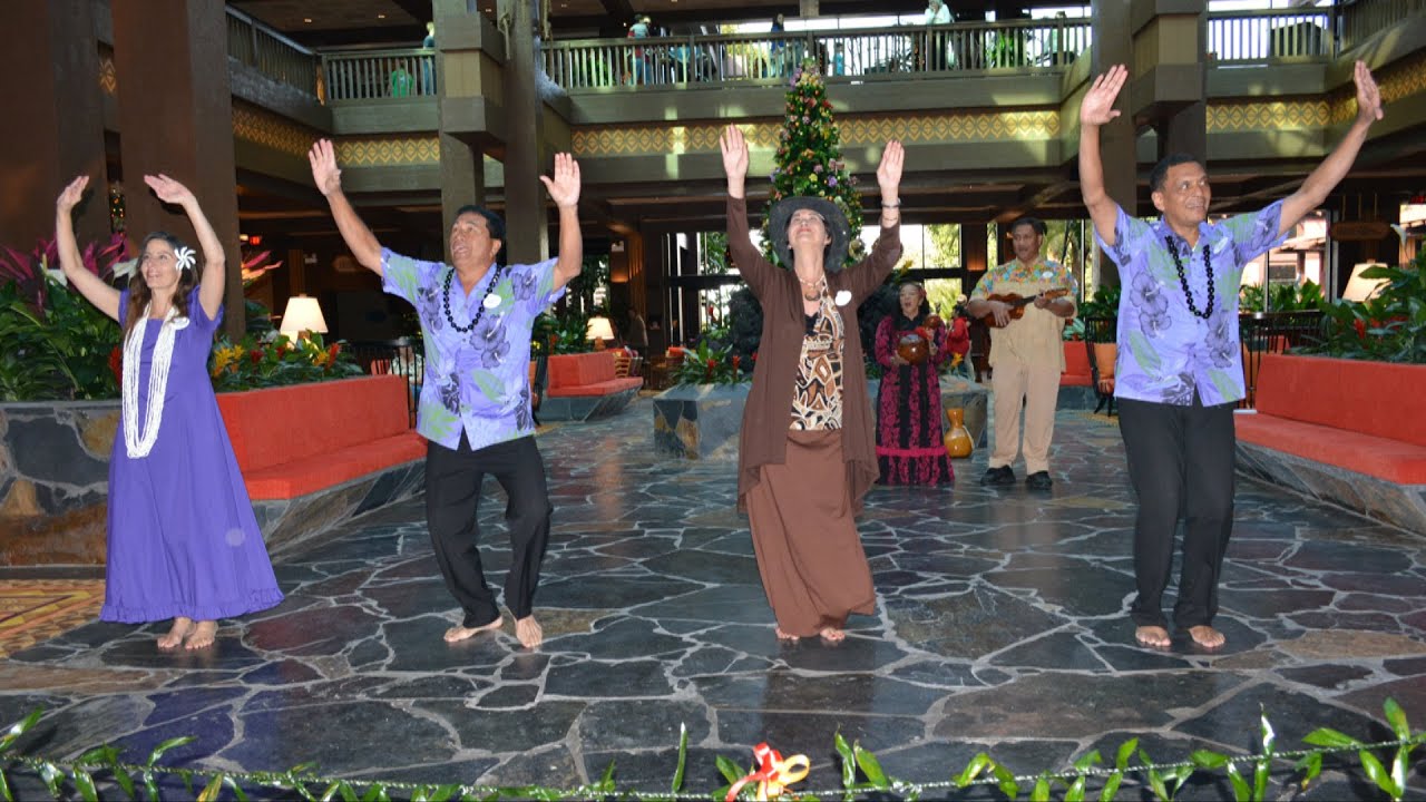 hula hula o ula ula Disney's Polynesian Village Resort NEW Lobby Dedication and Ribbon Cutting Ceremony