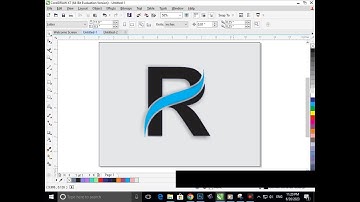 Corel Draw Design. R logo in Corel Draw. Corel Draw Tutorial. #logo #logodesign #coreldraw
