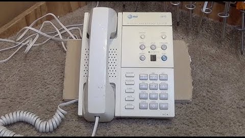 AT&T 1810 Corded Phone with Digital Answering System | Initial Checkout