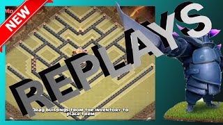 Replays Of The Molten Moat | Th11 War Base (V Style) Anti-Drag + Golem | Clash Of Clans (CoC)