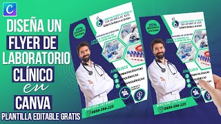 TUTORIAL | CREA UN FLYER PUBLICITARIO  PARA LABORATORIO CLÍNICO EN CANVA GRATIS🔬🏥💉 screenshot 5