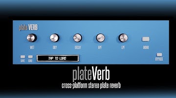 plateVerb - Standalone, VST3, AUv3, & AU Plug-in for Mac/PC and iOS