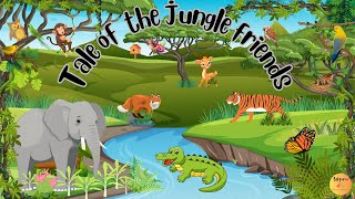 'Tale of the Jungle Friends: A Magical Adventure for Kids!'||kids story||preschool
