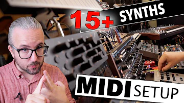 HOW I SEQUENCE & SYNC 15 SYNTHS — midi routing and DAW integration