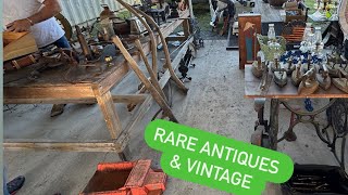 Antiquing at the Flea Market / Shopping for Antiques & Vintage Vlog Video Jacksonville Fl