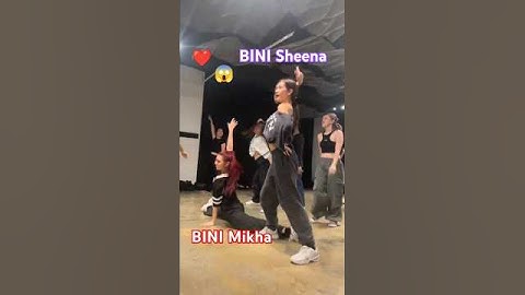 BINI Mikha and Sheena "Lagabog" dance trend!🔥❤️#biniph #bini #shorts
