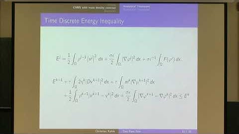 Multiple Speakers | A stable discretization for the simulation of two-phase flow