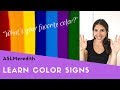 Learn to sign: COLORS in American Sign Language