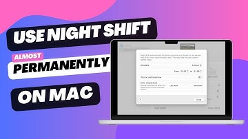 How to Enable Night Shift on macOS (almost) permanently with the latest System Settings