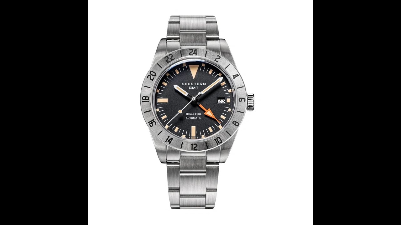 SEESTERN GMT S463自動巻き腕時計 黒 SEESTERN GMT S463自動巻き腕時計 黒