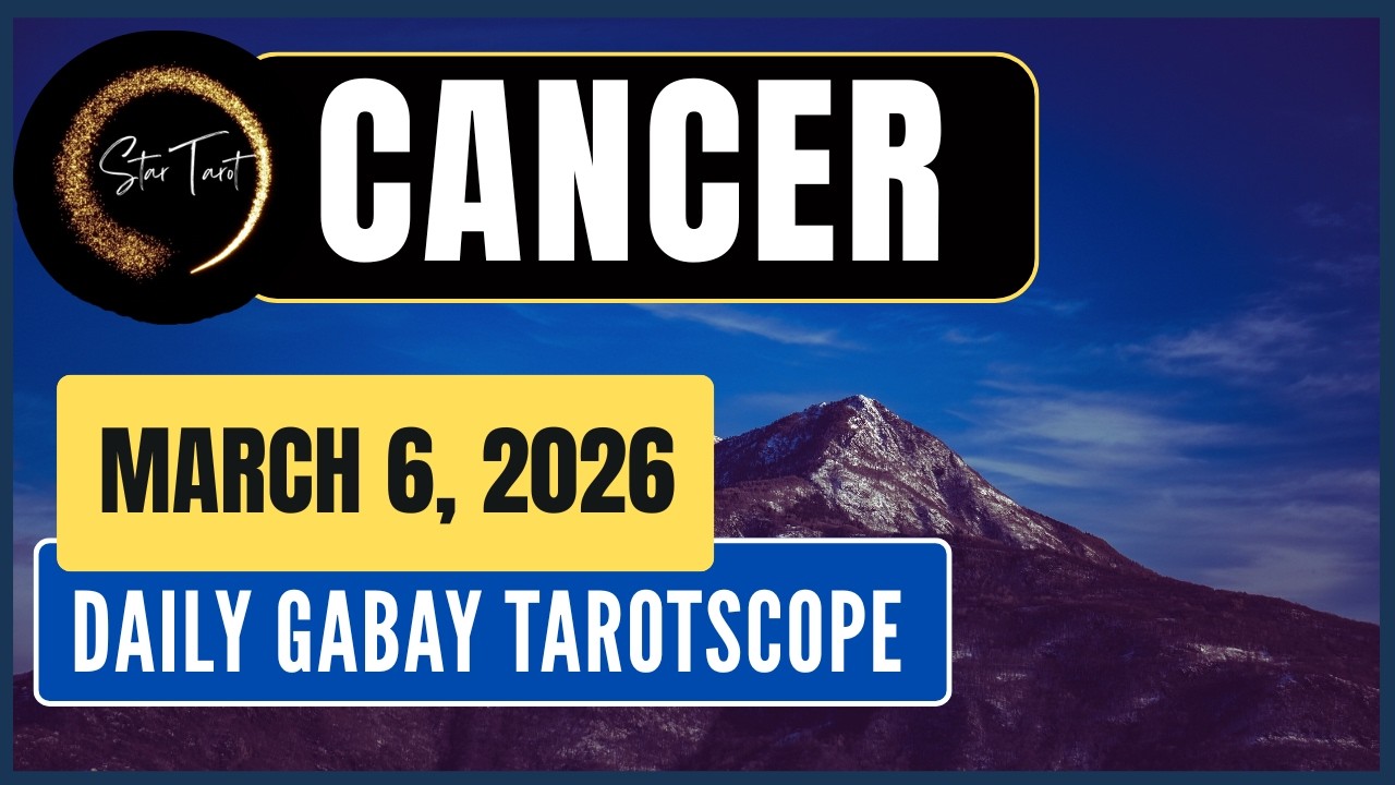 ANO'NG KAILANGAN MONG MALAMAN NGAYON CANCER MARCH 6, 2026  💫DAILY GABAY TAROTSCOPE
