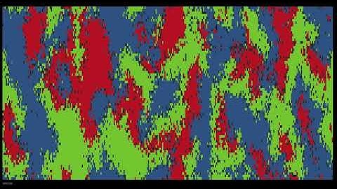 Rock Paper Scissors 2D Cellular Automata