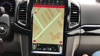 TESLA Style LCD  Chevrolet Captiva - Digital Clima - Android system + GPS