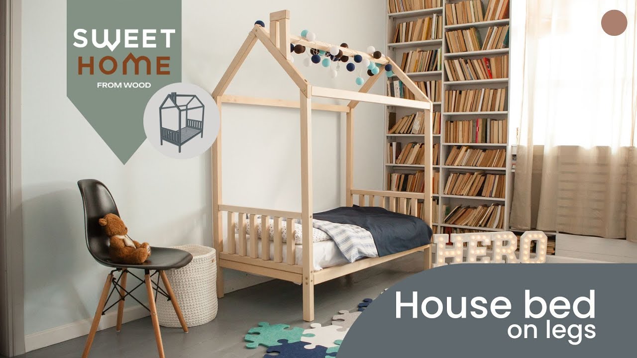 Montessori House Bed | Wooden Kids Bed with Removable Headboard & Footboard – Sweet Home From Wood
