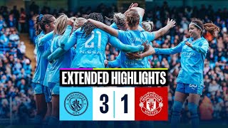 Highlights! City Go Top As Park And Record-Breaking Shaw Down United | Man City 3-1 Man Utd | Wsl