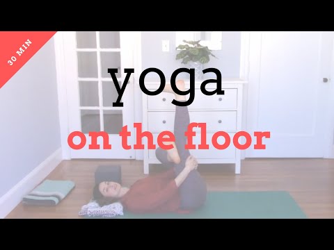 Yoga on the floor