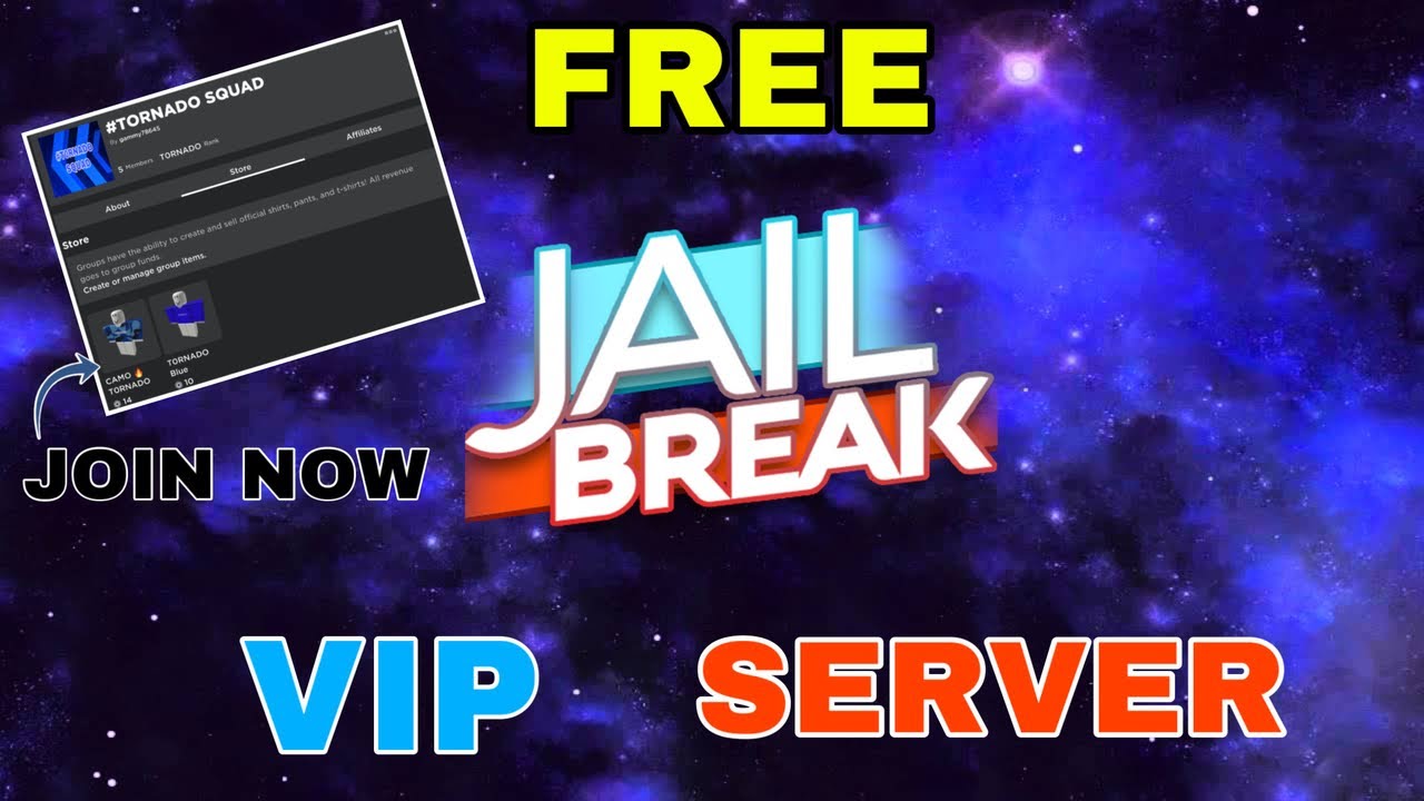 Free Jailbreak Vip Server 200 Subs Special Roblox T0rnado Youtube - roblox jailbreak revenue