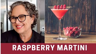 How to Make a Vodka Martini - Raspberry Martini (Keto Friendly) | The Frugal Chef