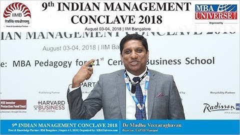Dr Madhu Veeraraghavan, Director, TAPMI Manipal