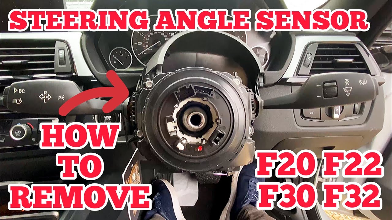 BMW How To Remove Steering Angle Sensor F20 F22 F30 F32 1 2 3 4 Series 