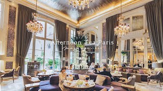 最高級ホテル「オテル・ド・クリヨン」で素敵なアフタヌーンティー｜パリカフェ巡り｜豪華でオシャレなサロンドテで優雅なひととき｜フランス暮らしVlog｜Hôtel de Crillon