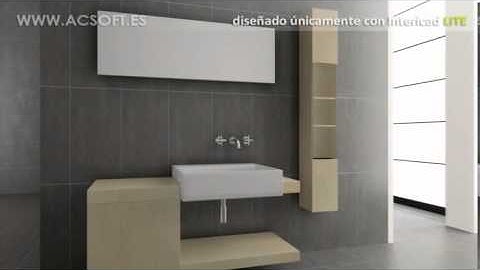 Bathroom & Living room design/ Interior Design/InteriCAD Lite