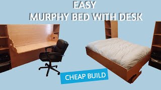 Murphy Bed Desk (Hidden Bed Desk) BedDeskPlans.com