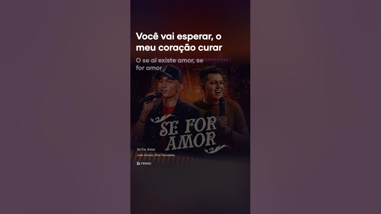 Se for amor- João Gomes & Vitor Fernandes Se for amor- João Gomes & Vitor Fernandes