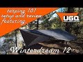 How to set up your tarp when hammock camping featuring: UGQ Winterdream 12