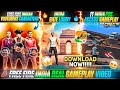 Free fire india real gameplay  how to download free fire india  ff india full gameplay